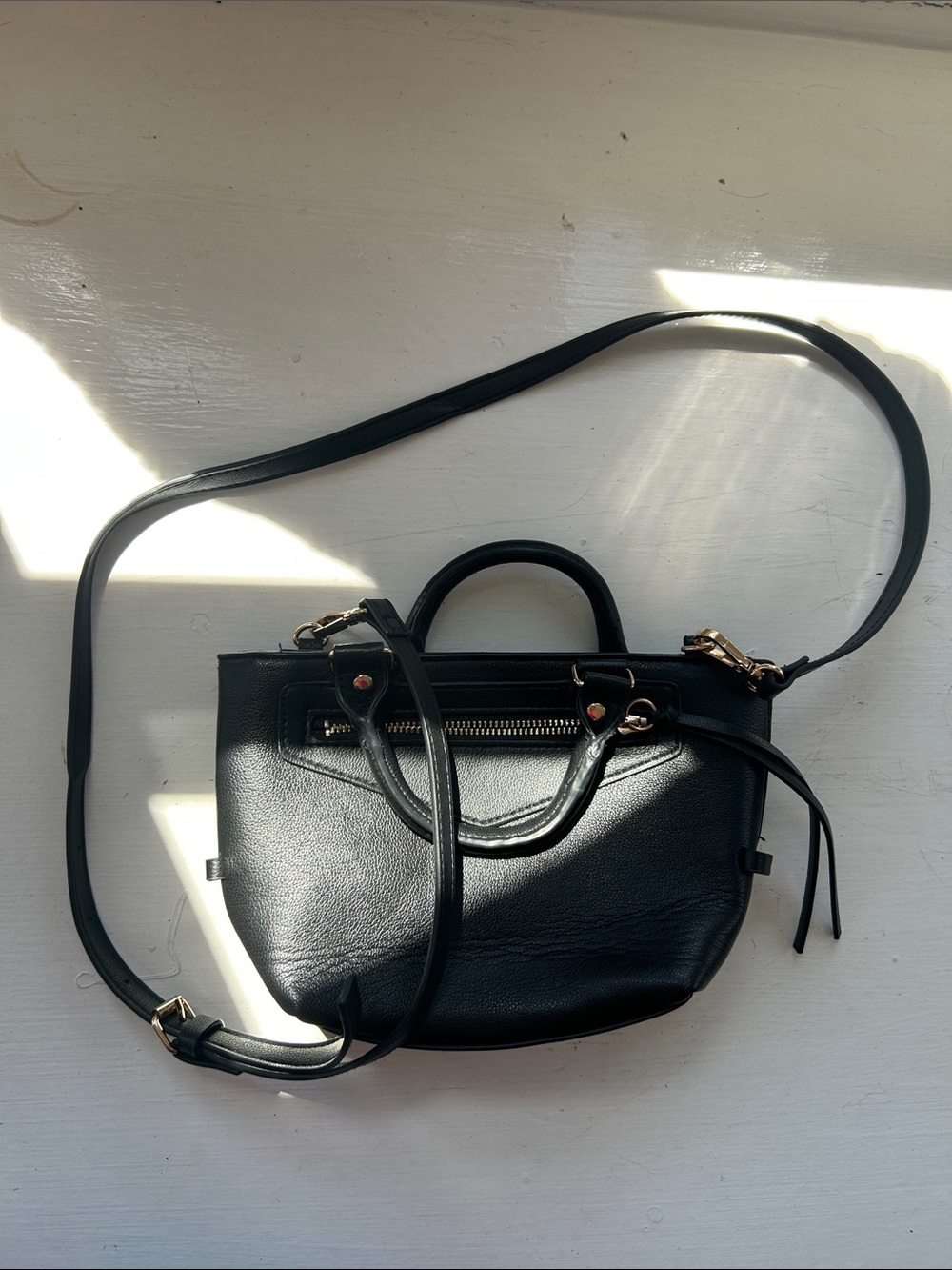 H&M pleather Black Mini Bag